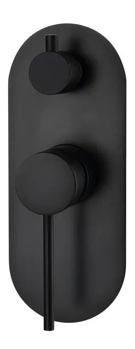ROUL Shower/Wall Mixer with Diverter - Matte Black