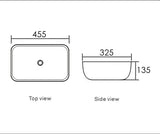 Artis O'96 White Oval Basin Ultra Slim (Oval: 455x325x135)