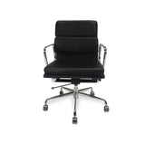 Calibre COC103 Low Back Office Chair - Black Leather