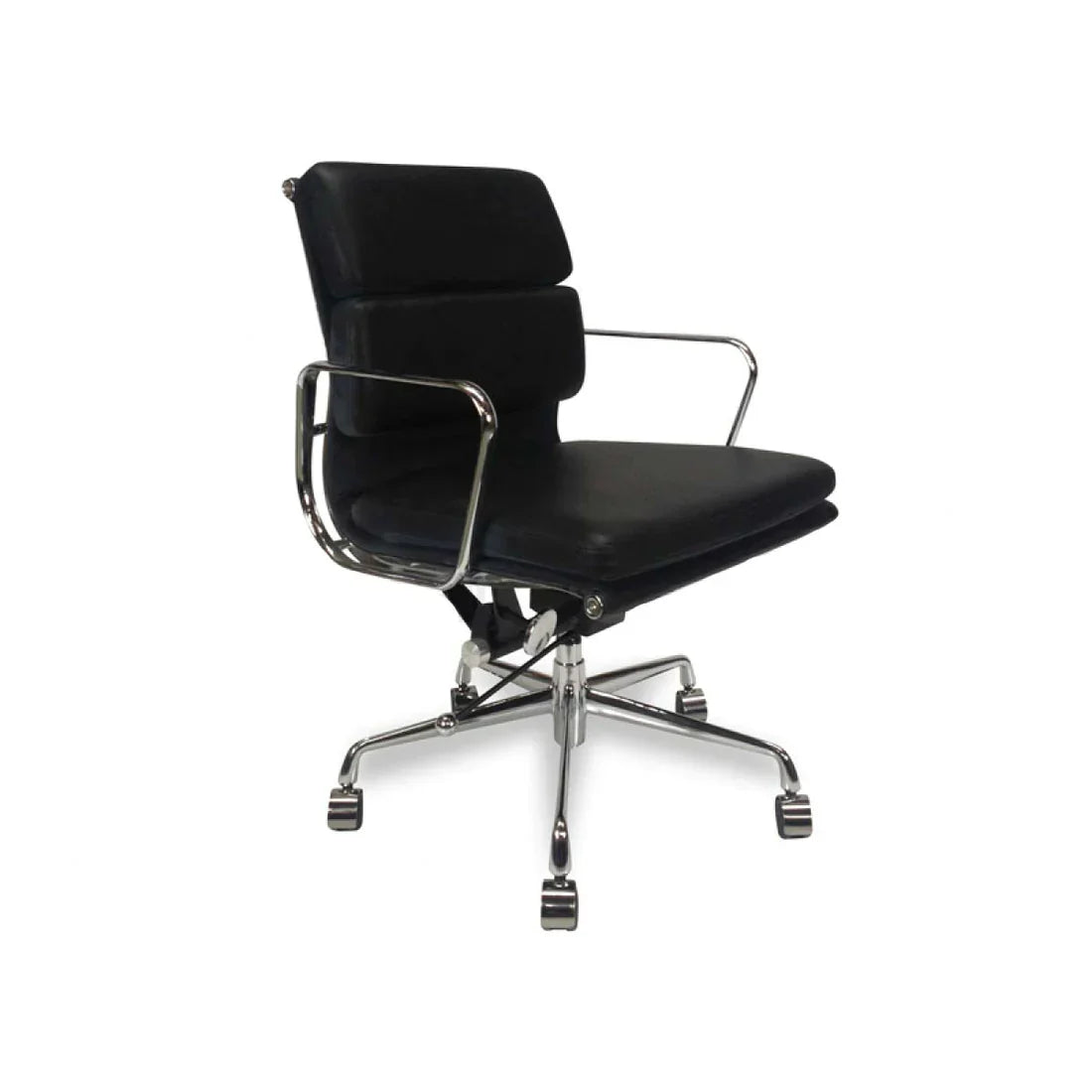 Calibre COC103 Low Back Office Chair - Black Leather