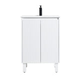 Brighton Freestanding PVC Vanity 600mm (Matte White)