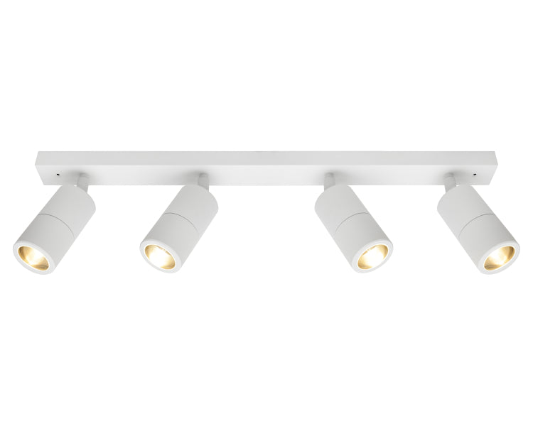 Stockholm 4Lt Rail White Frame IP44