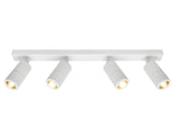 Stockholm 4Lt Rail White Frame IP44