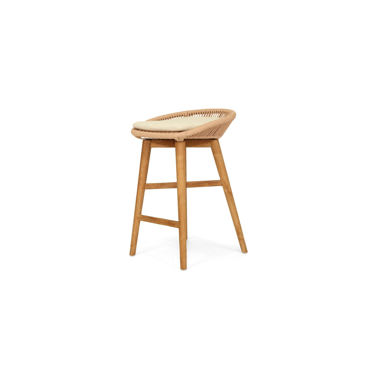 Taylor Backless Counter Stool – Indoor/Outdoor – Apricot – Image 1