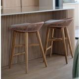 Taylor Backless Counter Stool – Indoor/Outdoor – Apricot – Image 2