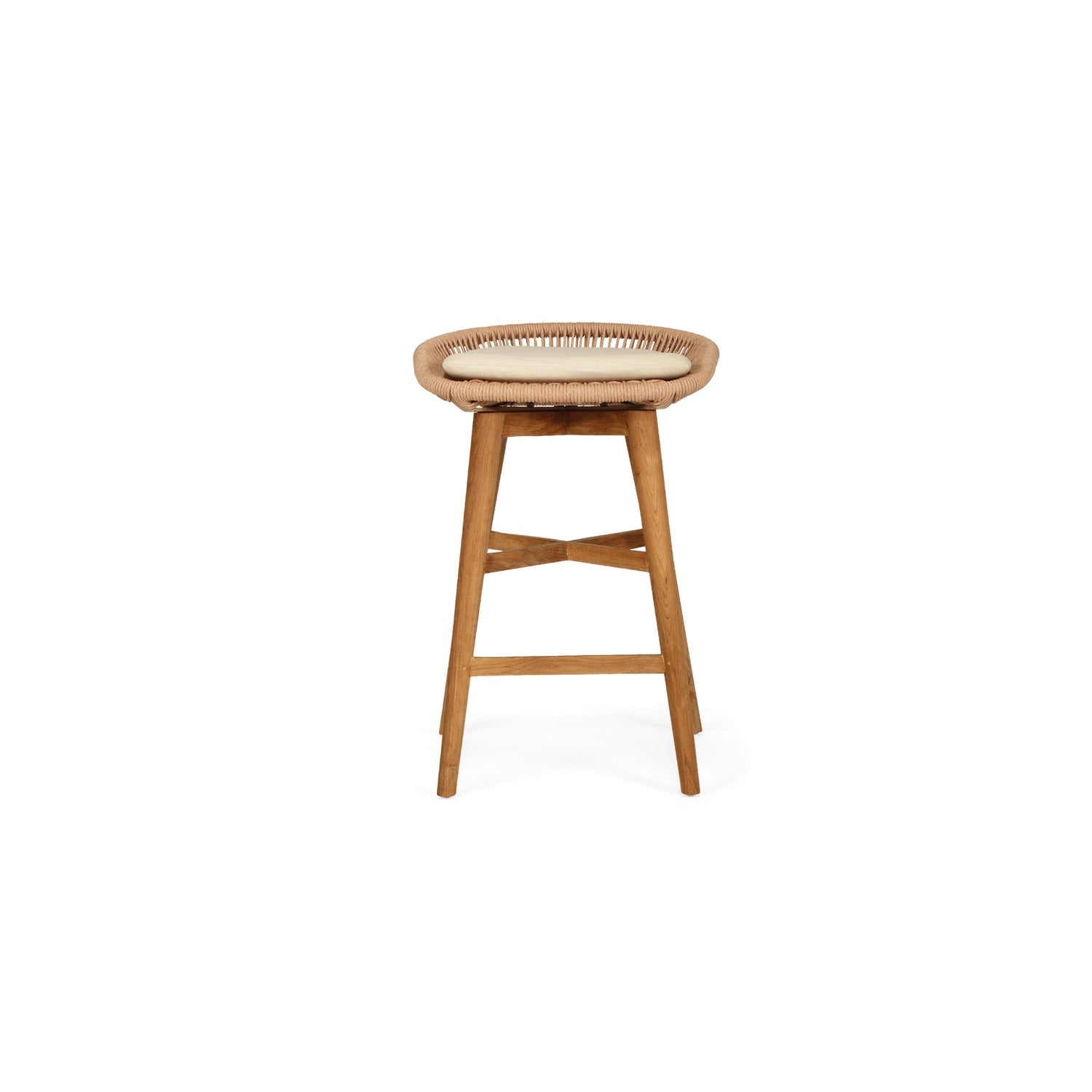 Taylor Backless Counter Stool – Indoor/Outdoor – Apricot – Image 3