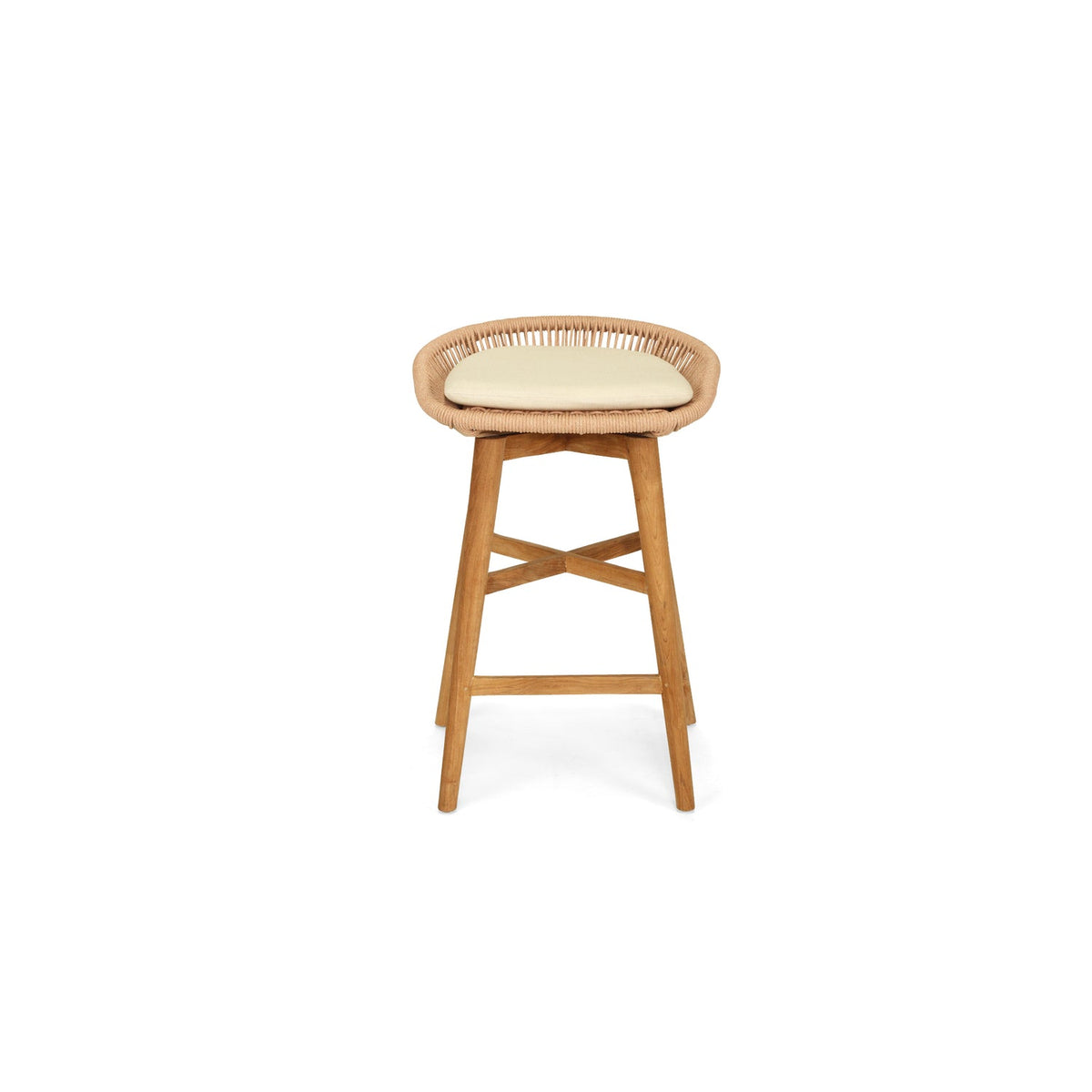 Taylor Backless Counter Stool – Indoor/Outdoor – Apricot – Image 4