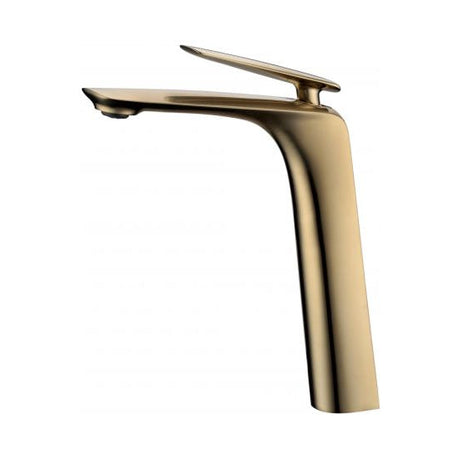 Bellino Tall Basin Mixer - Brushed Brass