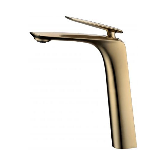Bellino Tall Basin Mixer - Brushed Brass