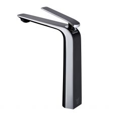 Esperia Tall Basin Mixer - Black & Chrome
