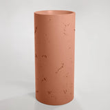 Sticks & Stone Concrete Textured Full Height Round Pedestal Basin