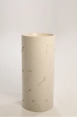 Sticks & Stone Concrete Textured Full Height Round Pedestal Basin