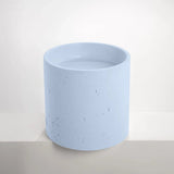 Sticks & Stone Concrete Textured Half Height Round Pedestal Basin