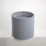 Sticks & Stone Concrete Textured Half Height Round Pedestal Basin