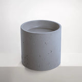 Sticks & Stone Concrete Textured Half Height Round Pedestal Basin