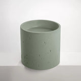 Sticks & Stone Concrete Textured Half Height Round Pedestal Basin