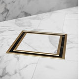 Insert Floor Waste Shower Grate Drain (90mm outlet) 115x115mm