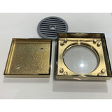 Insert Floor Waste Shower Grate Drain (90mm outlet) 115x115mm