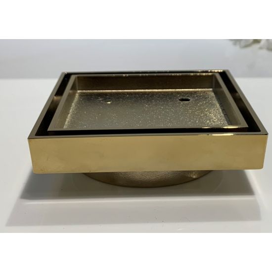 Insert Floor Waste Shower Grate Drain (90mm outlet) 115x115mm