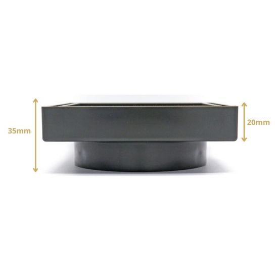Insert Floor Waste Shower Grate Drain (90mm outlet) 115x115mm