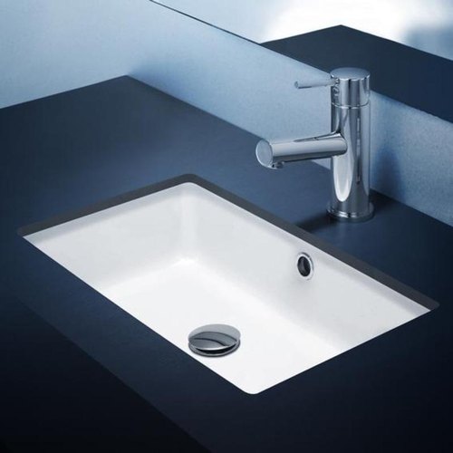 Rocky GLoss White Undermount Basin (Rectangle: 525x345x195)