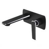 Esperia Wall Mixer With Spout - Black & Chrome
