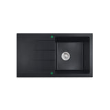 Cora Granite Sink with Drainer (Matte Black)