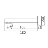 VOGH Bath Spout Chrome 180mm