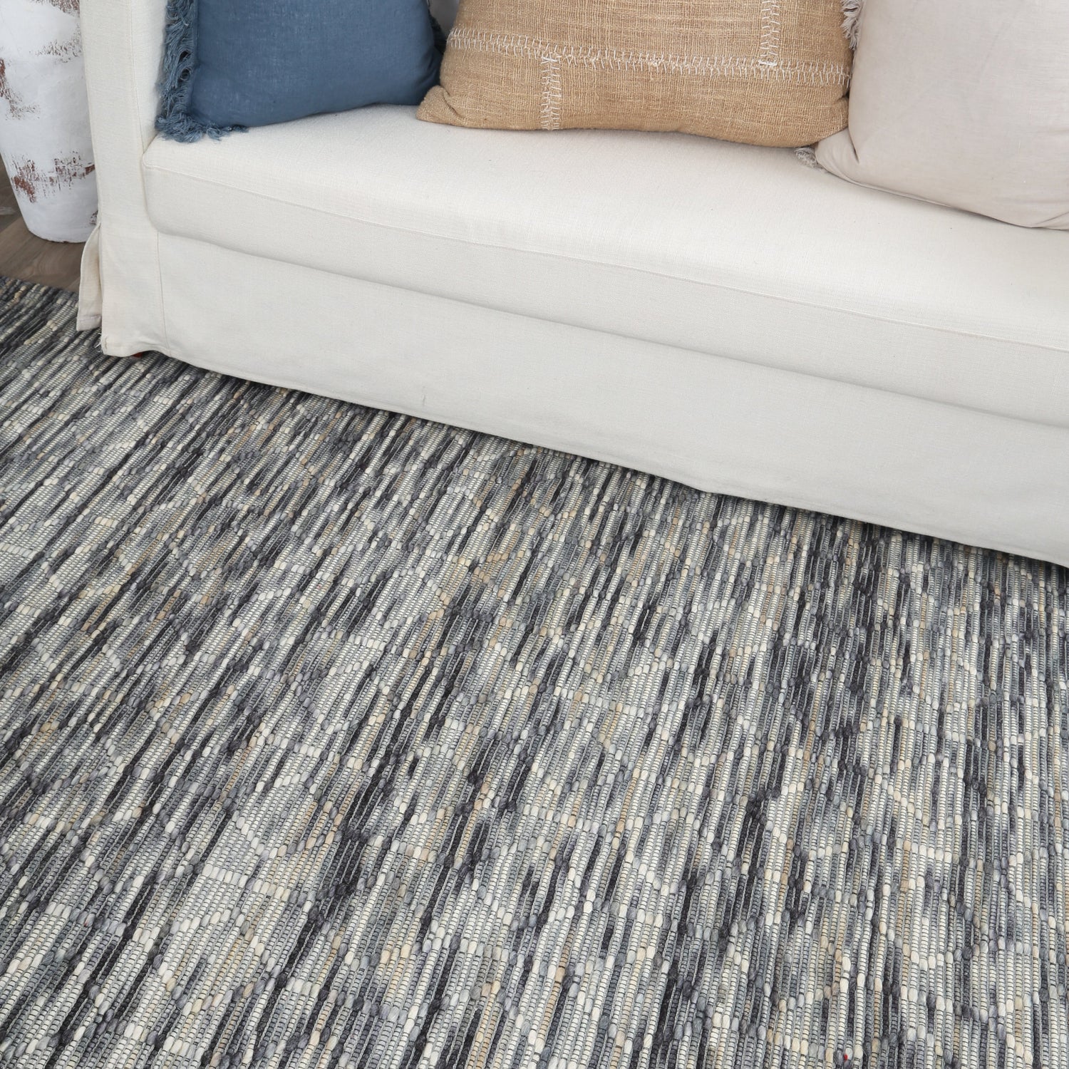Copacabana  Lattice Stone Wool Rug