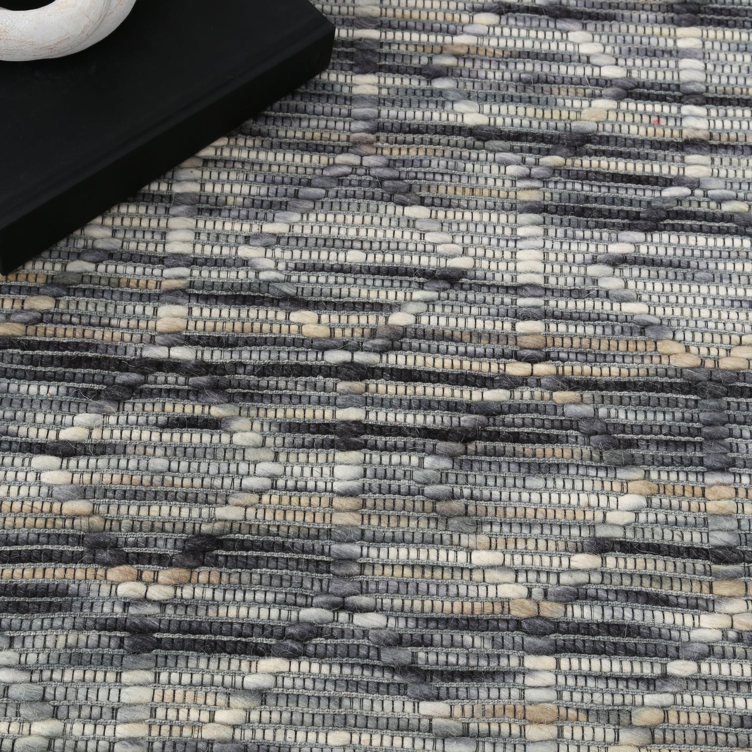 Copacabana  Lattice Stone Wool Rug