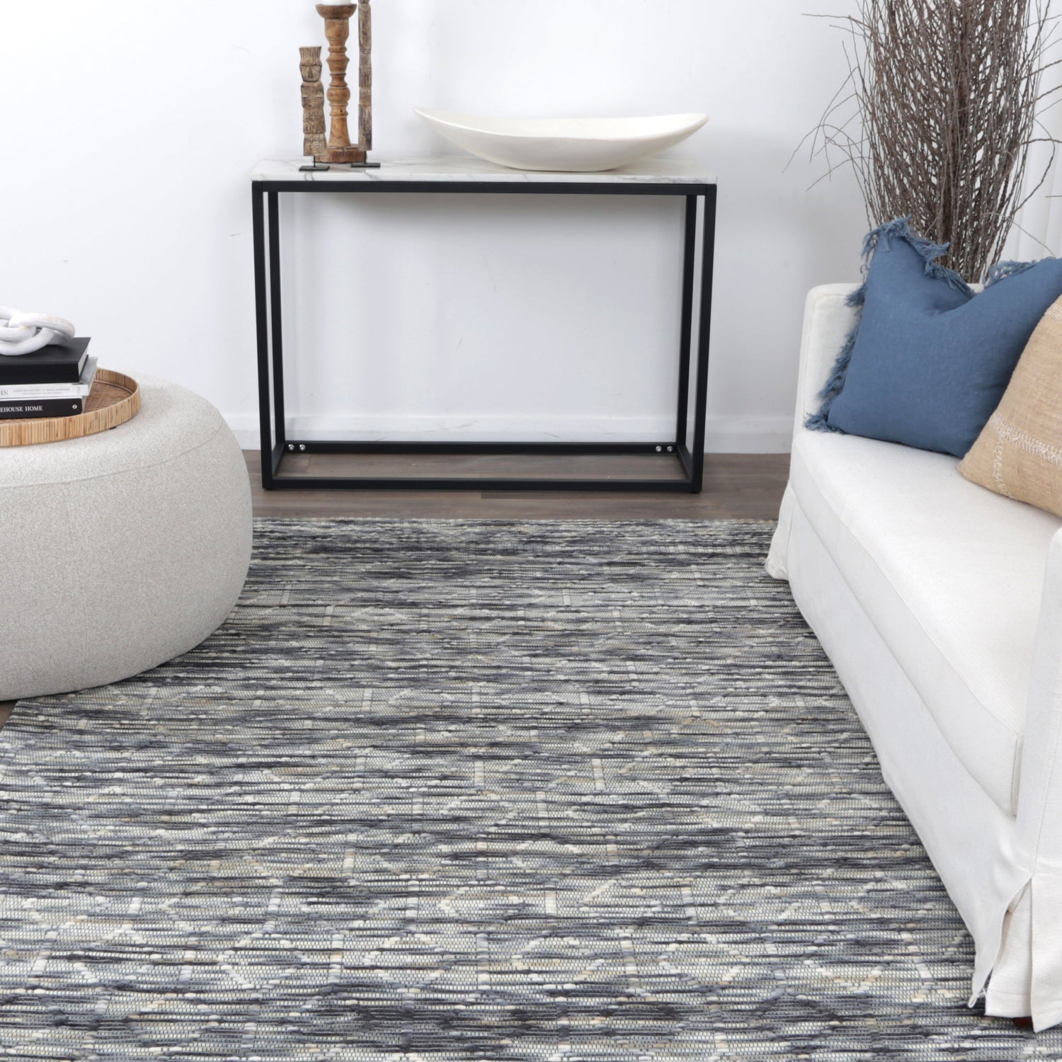 Copacabana  Lattice Stone Wool Rug