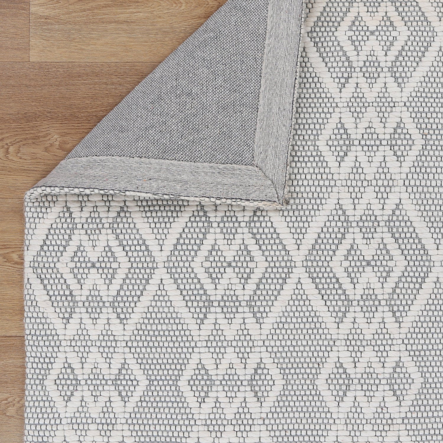 Copacabana Diamond Grey Wool Rug