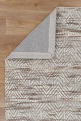 Copacabana  Chevron Beige Wool Rug