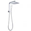 AQU 10" Square Shower Station Top Water Inlet - Chrome