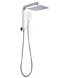 AQU 10" Square Shower Station Top Water Inlet - Chrome