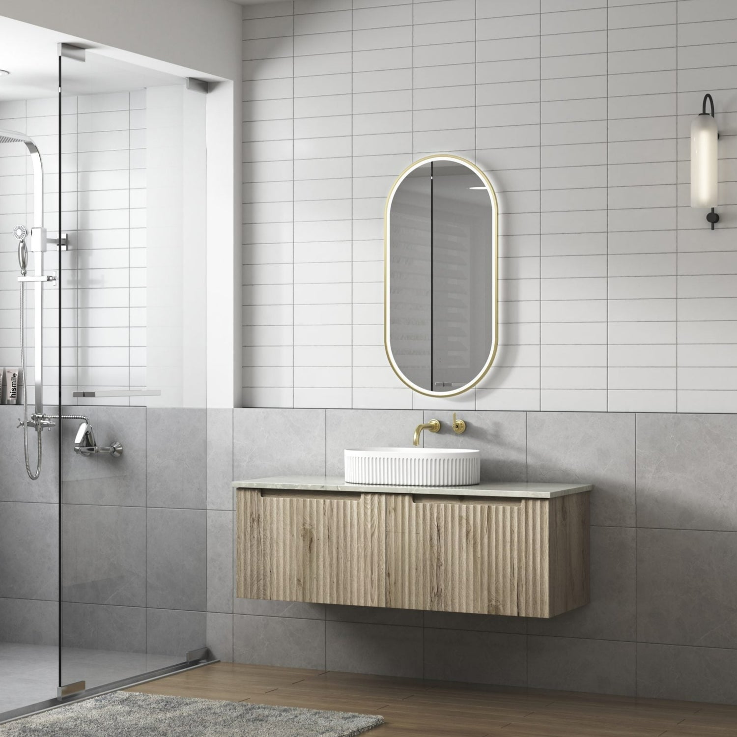 CALDER Wall Hung Vanity Tuscana Oak (All Sizes)