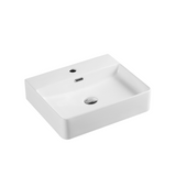Vento 50M Rectangular Wall Hung Basin White 500mm*120mm