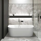 NOOSA Back to Wall MULTIFIT Bath with Overflow (1500mm / 1700mm)