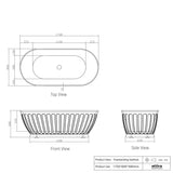 Attica Kensington Freestanding Bathtub - Gloss White