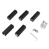 Square Electric Heated Towel Rack 4 Bars - Matte Black