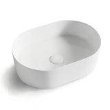QUAY Matte White Ceramic Basin (Oval: 500x340x120)