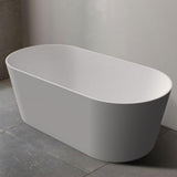 Mia Free Standing Bathtub with Non-Overflow (Matte White) 1500/1700mm