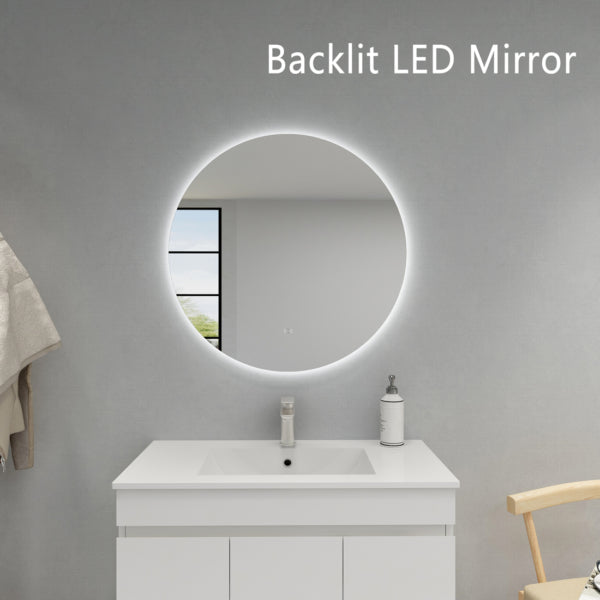 Poseidon Round LED Backlit Mirror 600/700/800/900