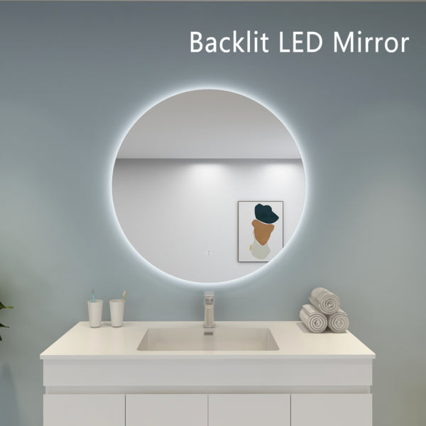 Poseidon Round LED Backlit Mirror 600/700/800/900