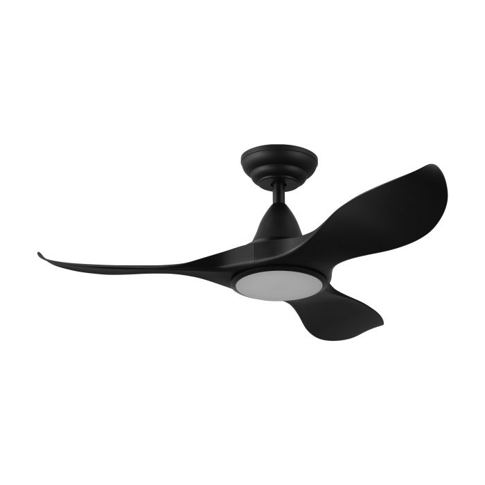 Ceiling Fan with Light NOOSA 88 UV Resistant Black Matt