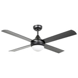 Ceiling Fan with Light STRADBROKE 902 Steel Black Matt