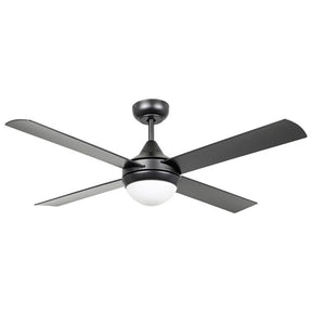Ceiling Fan with Light STRADBROKE 902 Steel Black Matt