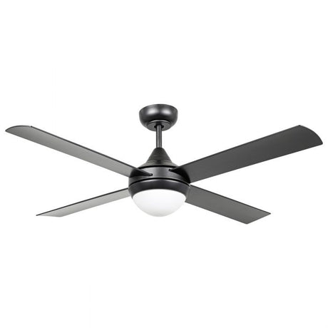 Ceiling Fan with Light STRADBROKE 902 Steel Black Matt