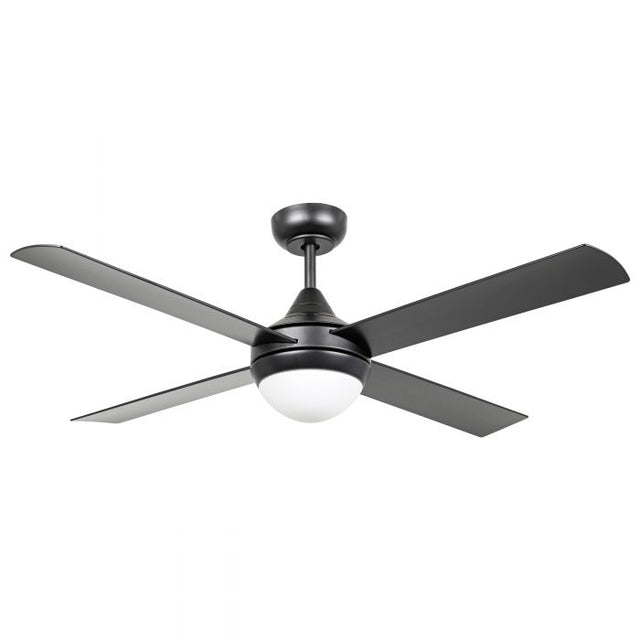 Ceiling Fan with Light STRADBROKE 902 Steel Black Matt