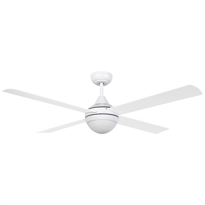 Ceiling Fan with Light STRADBROKE 201 Steel White Matt